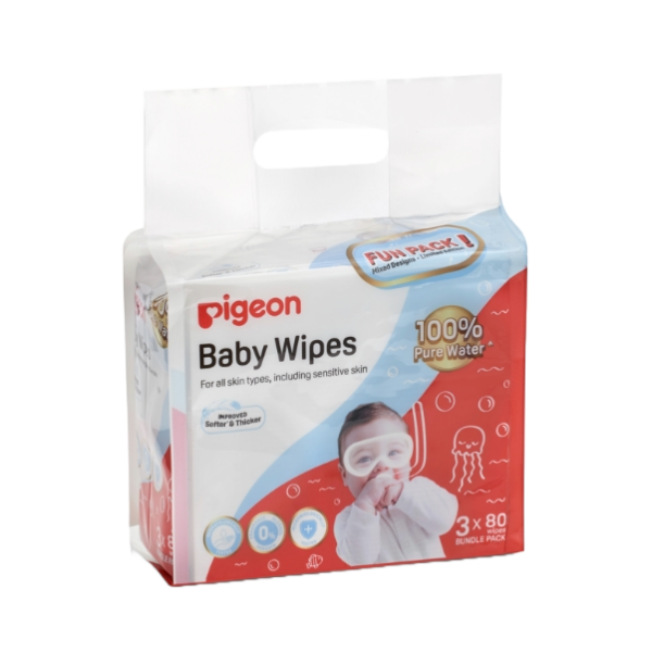 Baby Wipes, 100% Water (3 pack)
