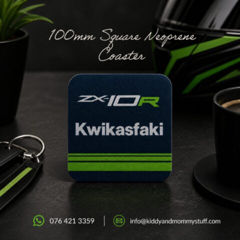 #kiddyandmommystuff, #coasters, #neoprenecoasters, #personalizedgift, #kawasaki, #zx10r
