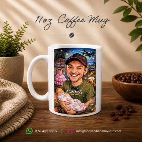 #kiddyandmommystuff, #coffeemug, #coffee, #personalizedgift, #caricature