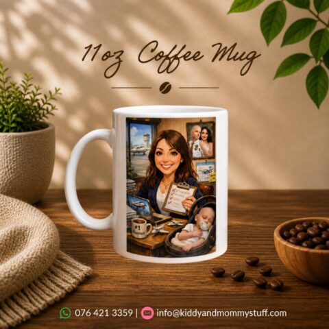 #kiddyandmommystuff, #coffeemug, #coffee, #personalizedgift, #caricature