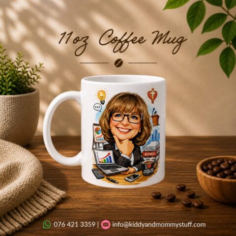 #kiddyandmommystuff, #coffeemug, #coffee, #personalizedgift, #caricature